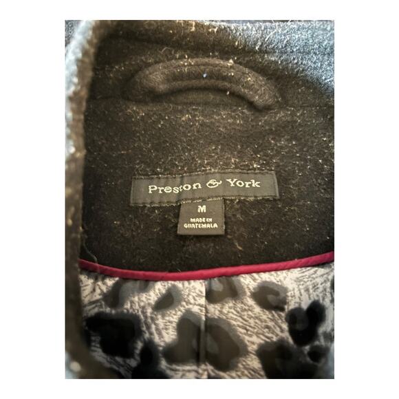 Preston & York Black Wool Peacoat Size M - Picture 4 of 5